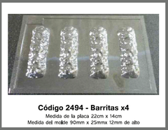 Placas Barritas Chocolate 2494