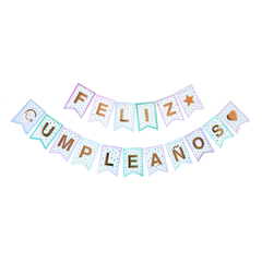Banderín Pastel Doble Guarda Feliz Cumpleaños 3348-92-7