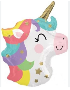 Globo Acetato Cabeza pastel de Unicornio