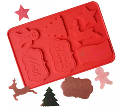 Molde Silicona Cartelitos Navidad