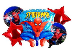 Set x5 Globos Acetato Spiderman