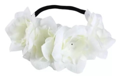 Diadema Flores Blancas VI06