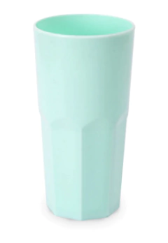 Vaso Trago Largo Facetado Pastel - Cotillón Amorosi