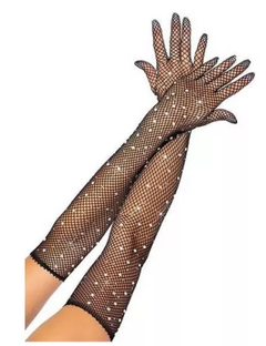 Guantes de Red con Strass 55cm