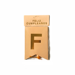 Banderín Feliz Cumpleaños Durazno 3348-93