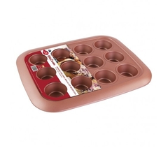 Molde Mini Muffins Premium Betty Crocker Rosa Gold x12