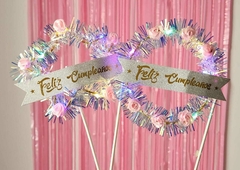 Topper Feliz Cumple Con Luz 3 secuencias