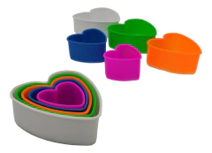 Set Cortantes Corazón x5 - comprar online
