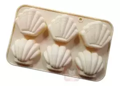 Molde De Ostra x 6 Silicona
