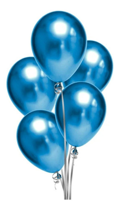 Globos Chrome Azul 12´x 5