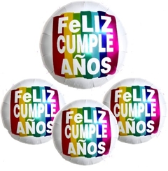 Globo Redondo Feliz Cumpleaños 18"