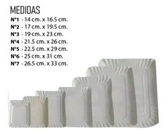 Bandeja Cartón Rectangular - comprar online