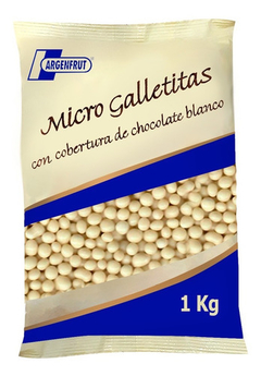 Mini Galletitas Con Chocolate Blanco A.F x kg