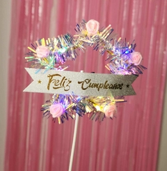 Topper Feliz Cumple Con Luz 3 secuencias en internet