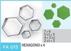 Cortante hexagonal x 4 - comprar online