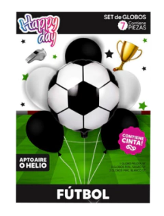 Set Globos Futbol x6