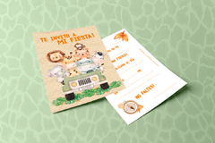 Invitación Safari x10
