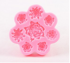 Molde Silicona Rosas G46-042L10