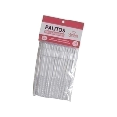 Palitos Chupetín Transparentes 10cm Parpen