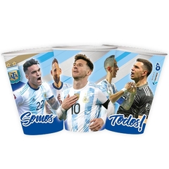 Vasos Argentina AFA x10