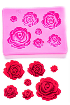 Molde Silicona Rosas Pequeñas G38-001C15