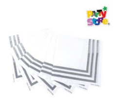 Servilletas Borde Plateado