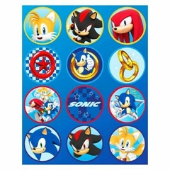Stickers Sonic x10 - comprar online