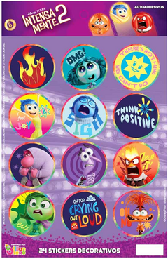Stickers Intensamente x2 Planchas