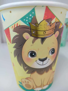 Vasos Animalitos Polipapel x10 Surtidos - Cotillón Amorosi