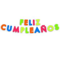 Guirnalda Feliz Cumpleaños Flúo