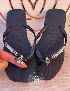 Havaianas Square Pingentes Verao Preto - comprar online