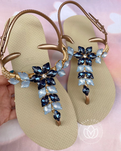 HAVAIANAS TWIST FLOR AZUL