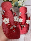HAVAIANAS SQUARE FLOR RED