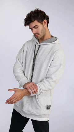 Hoodie Rubi Oversize gris plata - comprar online