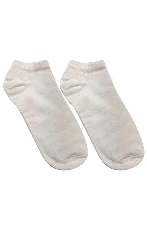 Medias de algodon estilo plantin para hombre color blanco. Altura hasta el tobillo, medias cortas. Ropa interior para hombre de la marca Peter Pan. Talle unico.