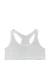Corpiño deportivo de nena confeccionado en algodon y lycra color blanco 