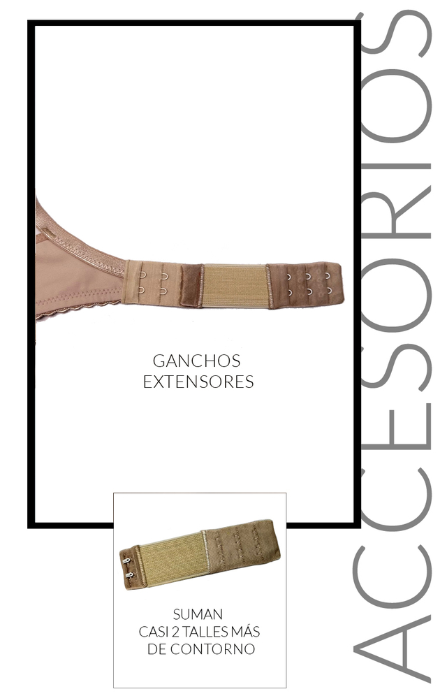 Gancho Extensor Para Corpiño De 30Mm Color Coco thumbnail 2