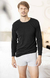 Camiseta manga larga de hombre color negro - comprar online