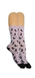 Soquete de mujer estampado ¨Gatos¨ color lila - comprar online