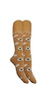 Soquete de mujer estampado ¨Oveja¨ color mostaza - comprar online