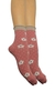Soquete puño soft de mujer estampado ¨Flor¨ color rosa - comprar online