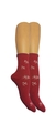 Soquete de mujer estampado ¨Bouquet¨ color fucsia - comprar online