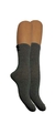 Soquete de mujer estampado ¨Moño 3D¨ color gris - comprar online