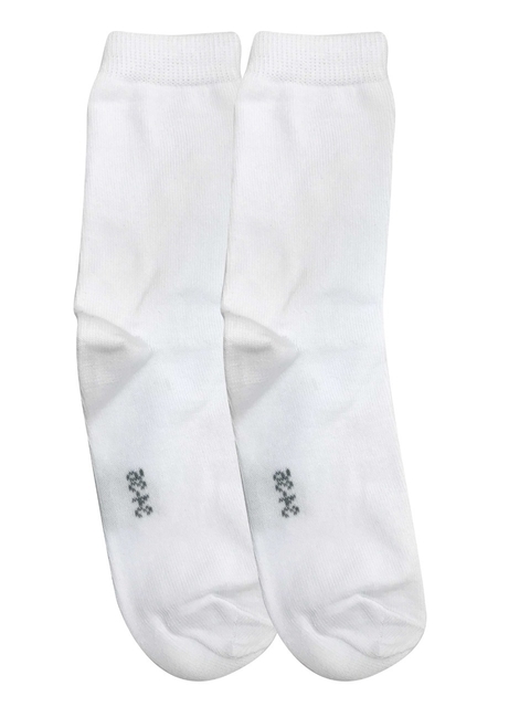 Medias altas largas tipo soquete escolar unisex color blanco para nenes y nenas. Marca Peter Pan. Confeccionadas en algodon y lycra. 