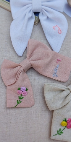 Laço de Linho com pontas personalizado - loja online