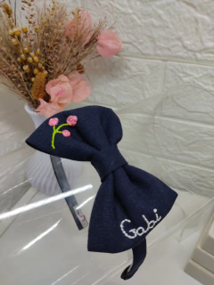 Arquinho Duda linho personalizado - Laços da karol 