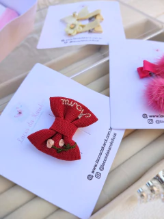 Laço de Linho baby Pp (5,5cm) personalizado com nome na internet