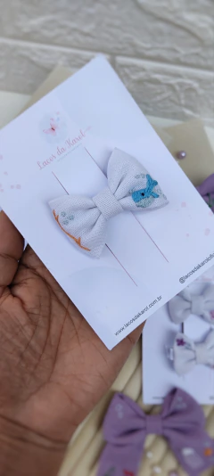 Laço baleia Tam P 6,5cm ( Coleção fundo do mar) - comprar online