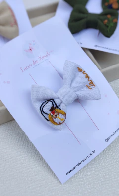 Laço de Linho tam P 6,5 cm - comprar online