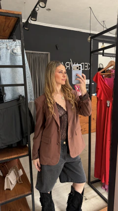 blazer chocolate $55000 efec|transf